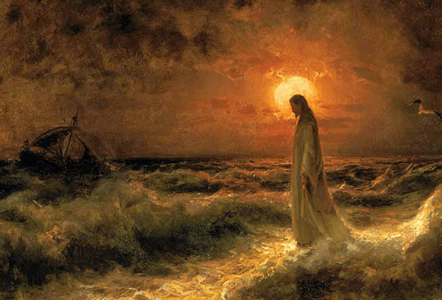 Painting: "Christ Walking on the Waters"