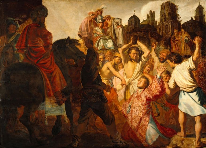 Rembrandt: The Stoning of Stephen_md